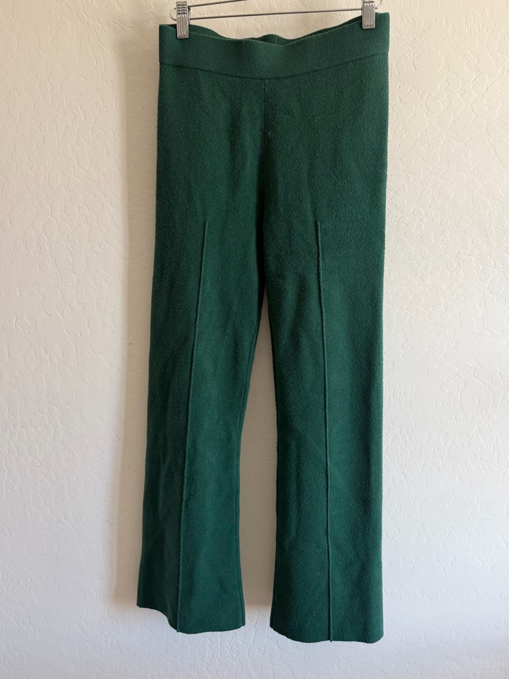 Daydreamer Forest Green Ponte Flare Pants